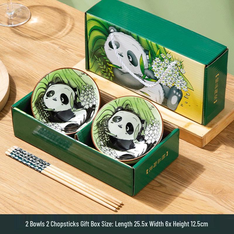 Panda Ceramic Tableware Gift Set