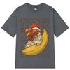 2026 Summer Sport Hip Hop Chicken Banana Funny Print Cotton TShirt Breathable Unisex Plus Size Loose Casual Tops Y2k