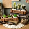 Rectangle Wooden Planter Box Garden Yard Flower Succulent Container Planting Pot