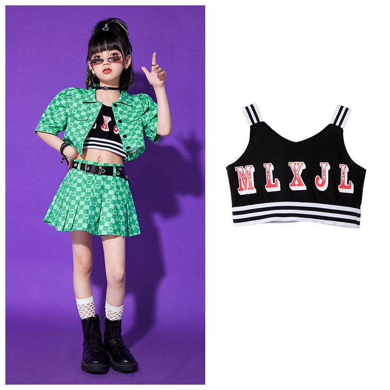 Модные Хип-Хоп Костюмы для Детей Мальчиков и Девочек - Сет Уличной Одежды и Джазового Выступления