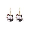 Fun Cartoon Cute Kitten Earrings, Creative Simple Earrings Animal Earrings