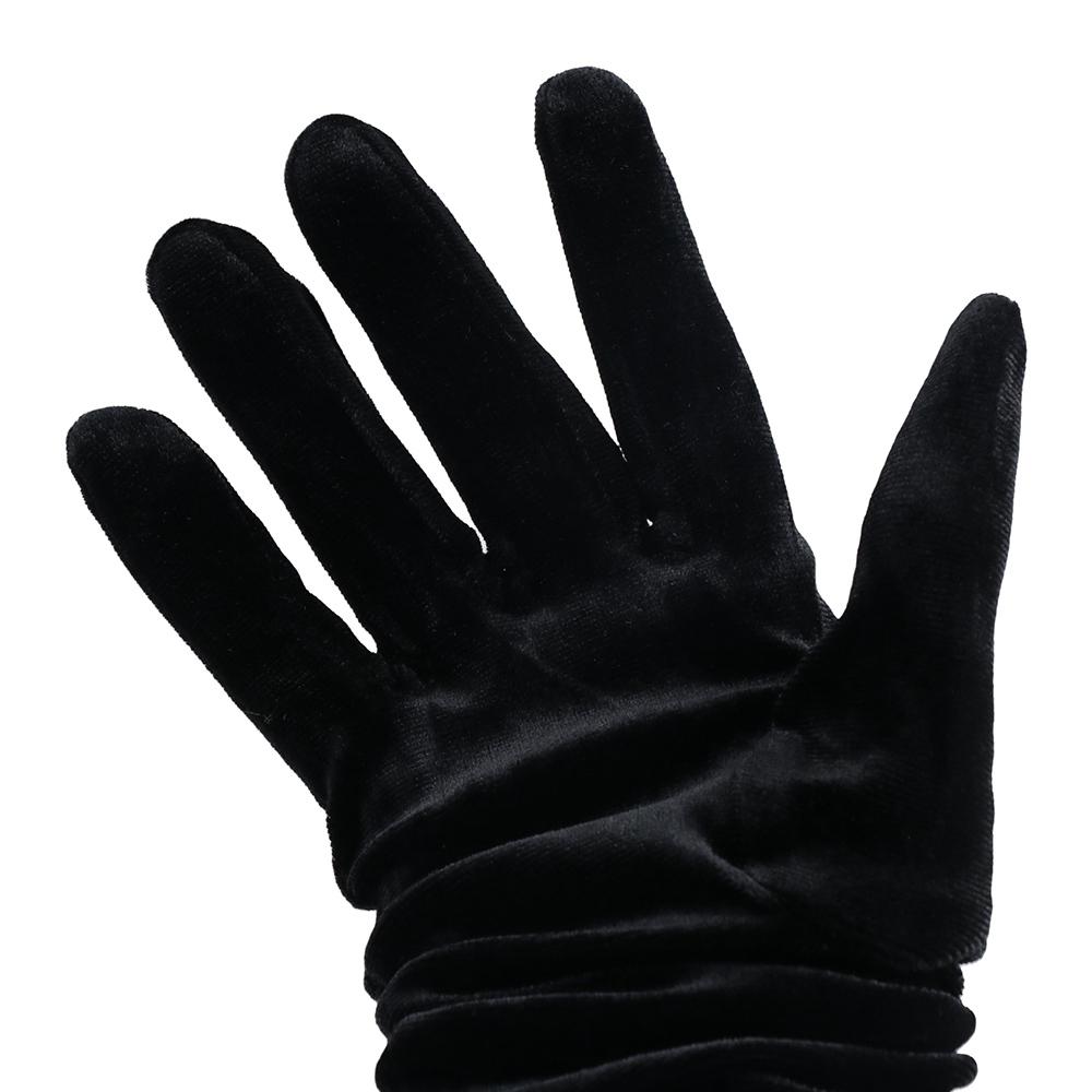 Теплое Платье для Вечеринки Ужин Банкет Осень Бархат Длинные Перчатки Свадьба Женские Перчатки Этикет Варежки