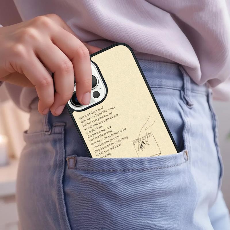 Эстетика Шик Минимализм Стихи Чехол для Телефона Для iPhone 17 Air 15 16e 14 13 Pro Max Coque 12 11 Pro Max PLUS чехол