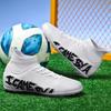 Футбольные бутсы 31-48 Мужские высокие футбольные бутсы Резиновые молодежные кроссовки с короткими ногтями Футбольная тренировочная обувь Арт-макияж Газон Детские футбольные бутсы