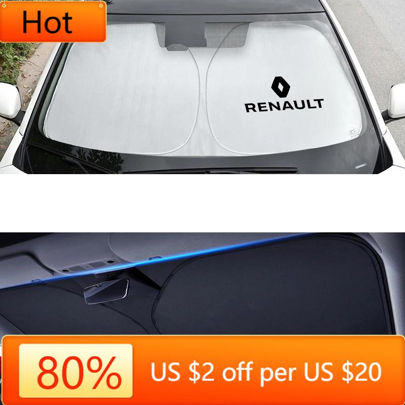 Interior Stickers Car Windshield SunShade Cover Tools Auto Accessories For Renault Megane 2 3 4 Twingo Clio Talisman Master Kapt Z111