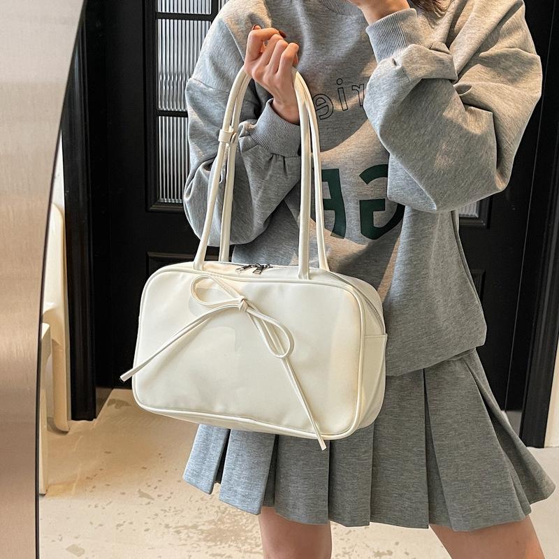Fashion Bow Large Capacity Messenger Bag Women's New Spring and Summer Armpit Bag Shoulder Bag Fashion Tote Bag