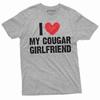 Funny I Love My Cougar Girlfriend T-shirt Valentine's Day Tee Boyfriend Shirts