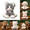 Cuter Fox Cat Dog Plush Dolls Toy With Super Soft Short Pile For Kids And Collectors