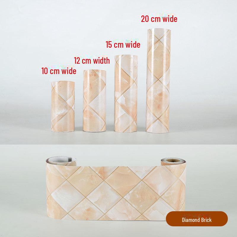 Водонепроницаемые самоклеящиеся наклейки на плинтусы - декоративный волновод для стен, дверей, окон, подоконников и плитки.