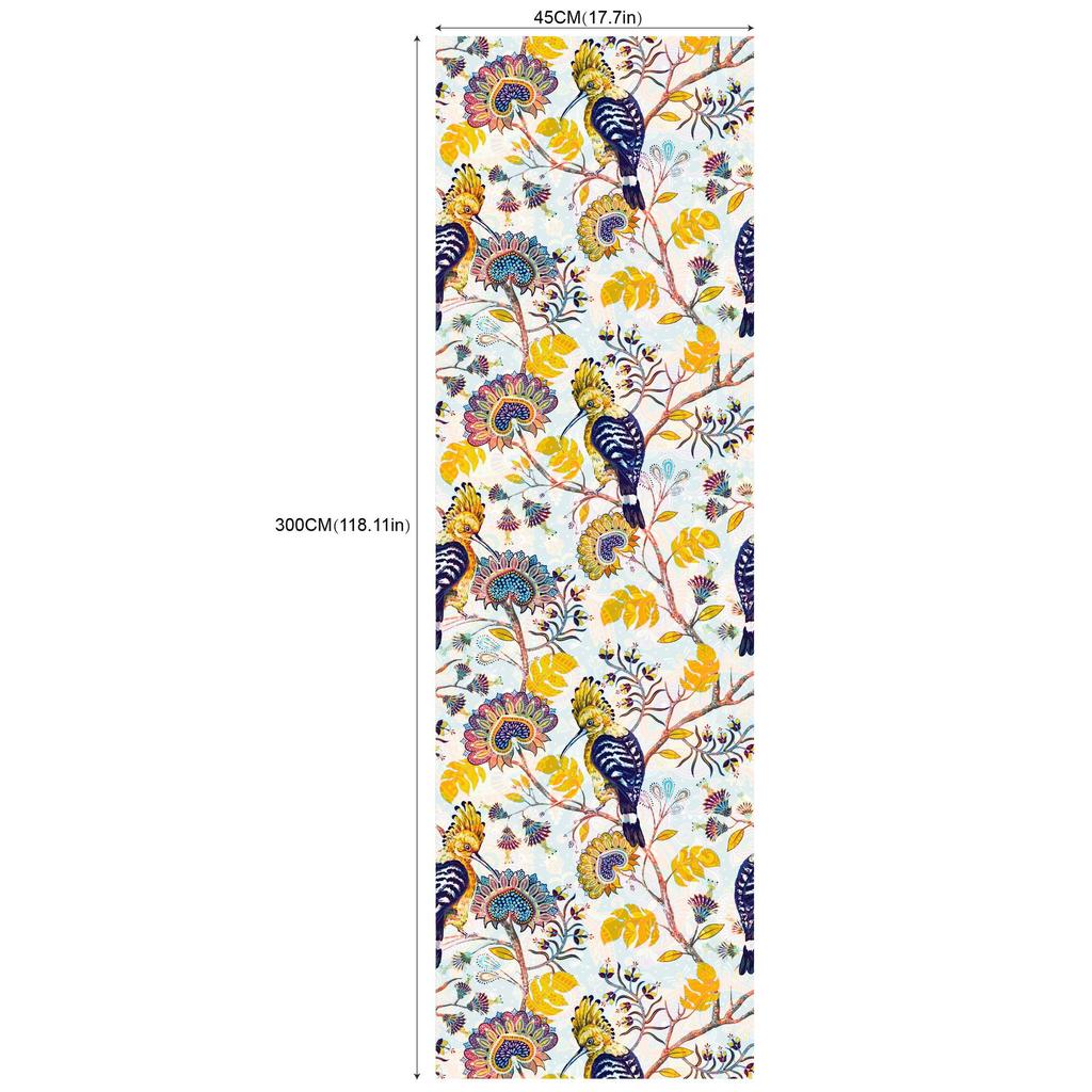 Самоклеящиеся обои для гостиной и спальни (Цветы и птицы Зеленое растение)