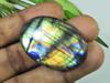 27X40MM Natural Labradorite Multi Purple Oval Cabochon Loose Gemstone 62Cts. SK-4037
