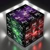 3x3 Cube Puzzle with Periodic Table Design - Educational Chemical Elements Challenge, High-Definition Starry Sky,Multi-Dimensional Brain Teaser