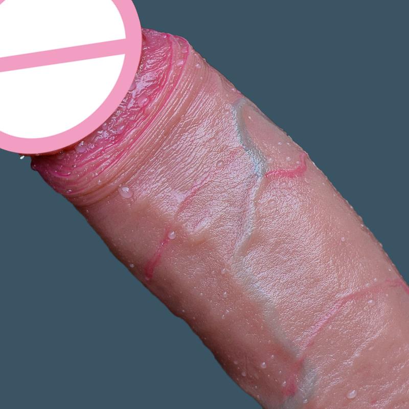 S M L Soft Realistic Anal Big Dildo Double Silicone Suction Cup Glans Penis Sex Toys for Men Women Gay Masturbation Orgasm Cock