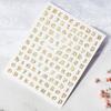 Colorful Laser Gold And Silver Manicure Full Sticker Diy Gothic Letter Nail Decorative Sticker Characteristic Sticker