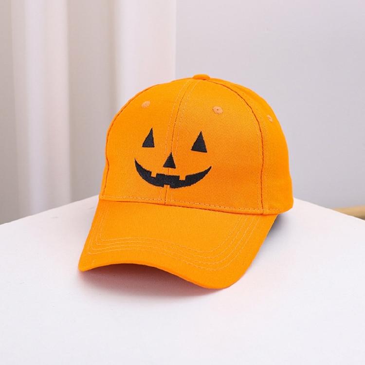 Halloween Baseball Hat for Kids Adult Festival Embroidered Pumpkin Faced Hat Punk Hiphop Hat Holiday Celebrate Party Hat