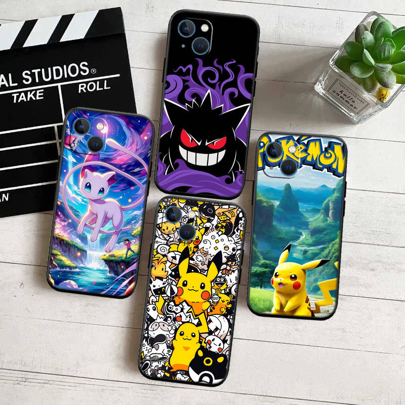 Чехол для телефона Pokemon ED42 для iPhone 6 6s 7 8 11 12 13 14 15 XS Pro Max XR X SE Samsung S20 S21 S22 S23 S24 FE Ultra Plus Lite S21S A55