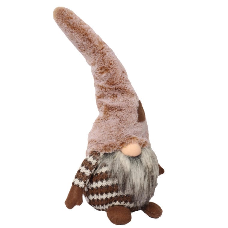 Plush Christmas elf, brown, 50 cm