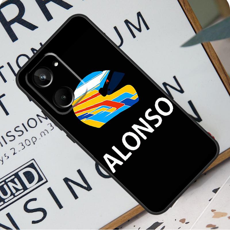 Фернандо Алонсо Гонки Для Realme C67 C55 C53 C51 C35 C33 C31 C30 C25s C21Y GT Neo 6 GT5 9 10 11 12 Pro Plus Чехол