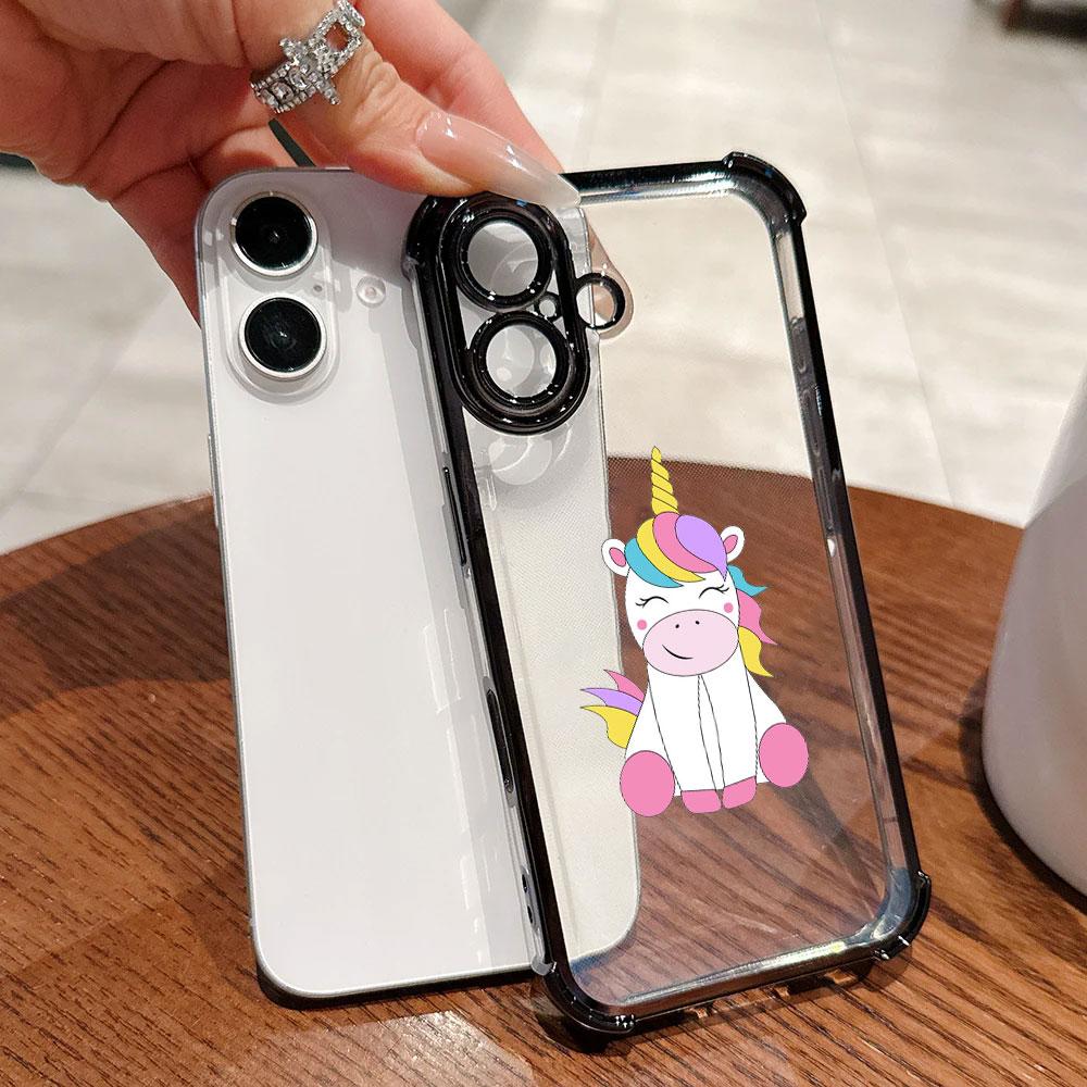 Unicorn Rainbow Case For Samsung Galaxy A57 A37 A07 A17 A56 5G A55 A54 A52 A53 A36 A34 A35 A73 A26 A25 A16 A06 Clear Phone Cover