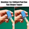 2-в-1 насадки для бильярдного кия, формирователь, легкий, портативный, удобный в переноске, многофункциональный, инструмент для ремонта насадки для бильярдного кия, формирователя палки