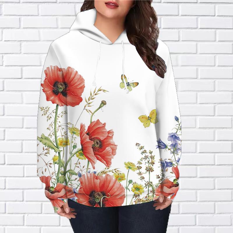 Womens Fashion Purple Crystal Starry Sky Butterfly Print Loose Hoodie Tops Blouse Sweatshirt Casual Long Sleeve Pullover Tops