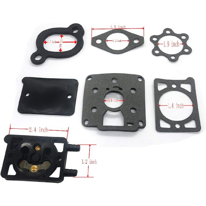 Carburetor Repair Kit for ONAN 142 0570 Model DD11 DD13 DD15 BF BG B43M B48M Engine with Fuel Pump