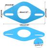 X Autohaux 2 Pcs Blue Plastic Car Speaker Mounting Adapter Bracket Rings for Toyota for Subaru for Lexus