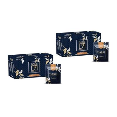 Чай Масала Дабри Премиум 50 пакетиков для заваривания в двойных камерах|Упаковка 2 х 25 пакетиков|Крепкий порошок чайного листа масала с натуральными специями|Насыщенная ароматная смесь