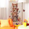 Котенок Человеческая Пирамида Бабочка Цветы Спальня Гостиная Прихожая Домашний Фон Украшение Наклейки на Стену