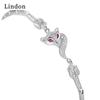 Линдон циркон браслет ювелирные изделия геометрические бусины браслеты-цепочки модный тонкий свадебный подарок для подруги женщин