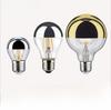 LED Filament A60 Half-Plated E27 Decorative Silver Globe Bulb 220V