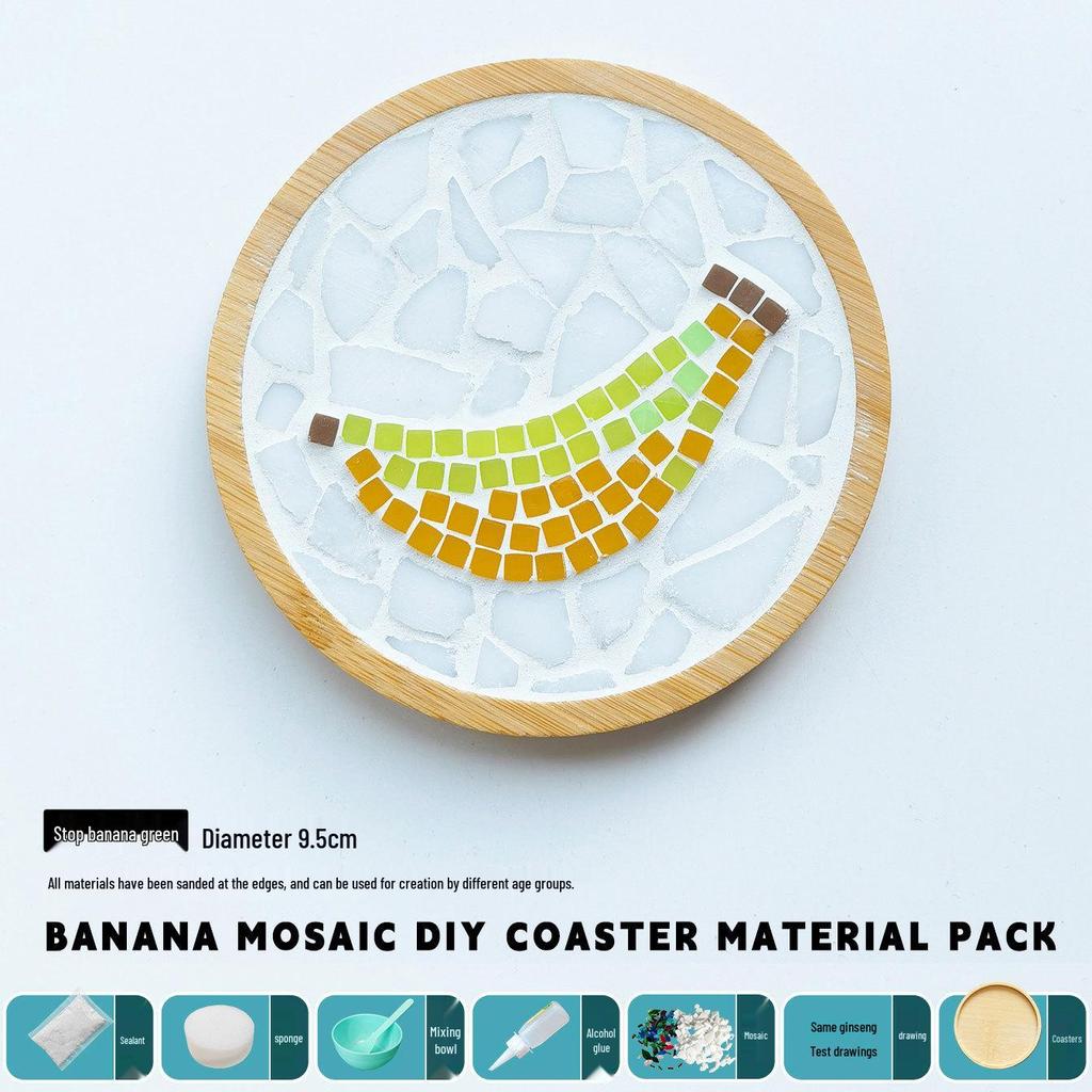 DIY Handmade Mosaic Coaster Kit for Students - Perfect for Kindergarten Activities and Halloween Crafting