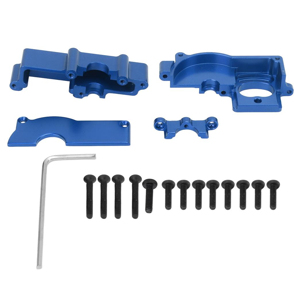 RC Car Gearbox Housing Motor Mount Set for Latrax Teton 1 18 Remote Control Car Upgrade Parts Blue