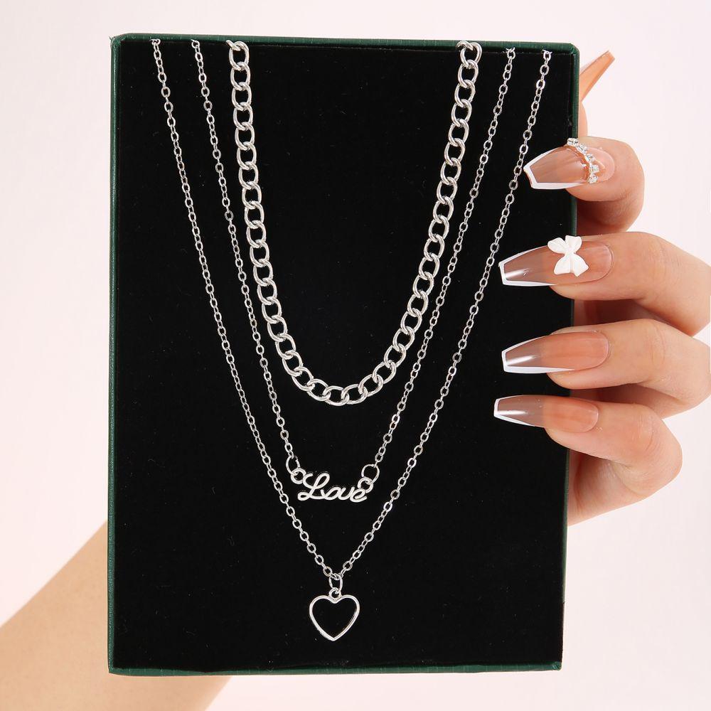 iF ME Vintage Pearl Multilayer Butterfly Necklace Gold Color Pendant Choker Chain Women Jewelry Accessories[No Box]