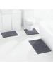 1pc-Soft and Absorbent Chenille Bath Mat - U-Shaped and Rectangle Rug for Bathroom Decor and Anti-Slip Toilet Mat