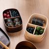 Long Lasting Food Grade Packed Lunch Easy To Clean Single-layer Wooden Lunch Box Kitchen Accessories Lunch Container