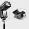 Adjustable All-Metal Cold Shoe Flash Stand Adapter with 1/4 Screw
