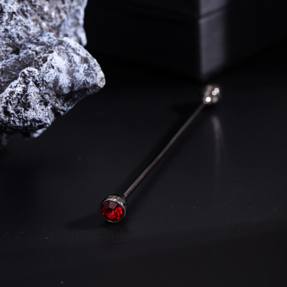 Detachable Crystal Tie Collar Needle Spiral Buckle Neckline Pin Shirt Collar Pin Banquet