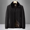 Men's Winter Chenille Cotton Jacket: New Style, Velvet Lined, Thickened, Casual Coat for Middle-aged and Elderly
