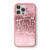 Чехол Zhitai Cartoon Frosted Laser для iPhone 14/15Pro/16ProMax, с браслетом
