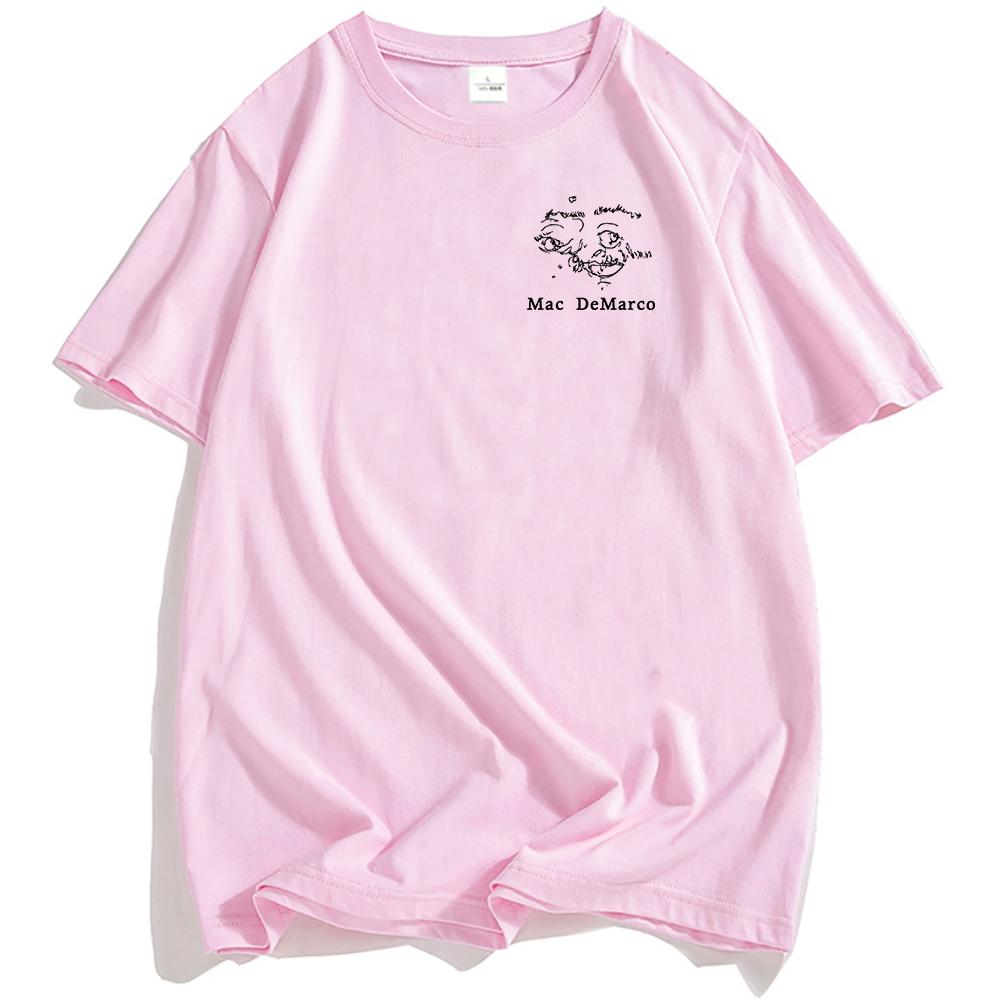 One Wayne G T-Shirt Mac DeMarco Guitar Album Graphic Tshirts Short Sleeve O-neck Male T Shirt Streetwear Unisex Cotton Soft Tees