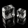 Stand Desktop Ornament Square Glass Holder Wood Pedestal Transparent Support Crystal Sphere Base