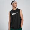 Reebok Майки мужские Черные С круглым вырезом Умеренные Другие 24SRM419MGH0