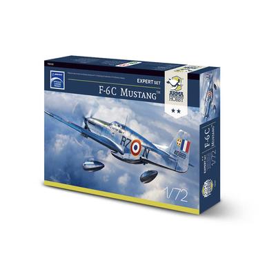 Alma Hobby Free French Air Force Mustang Expert Set Пластиковая модель ADL70040 Литье Цвет 1/72 F-6C