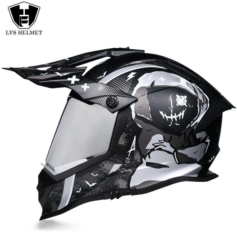 Off-road Rally Helmet Full Helmet Locomotive Long-distance Men's and Women's Multifunctional New Double Lens Highway Rally Universal in All Seasons
