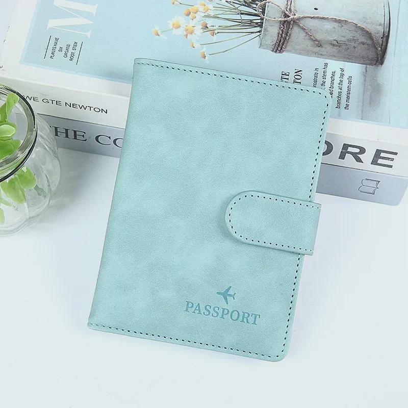 Новый многофункциональный держатель паспорта RFID: Удобная сумка из полиуретанового материала для путешествий и хранения документов.