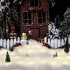 Рождественское одеяло с искусственным снегом 80x240 см, мягкое утолщенное, рвущееся, пушистое, для использования в помещении и на открытом воздухе, зимняя деревня, искусственный заснеженный пейзаж
