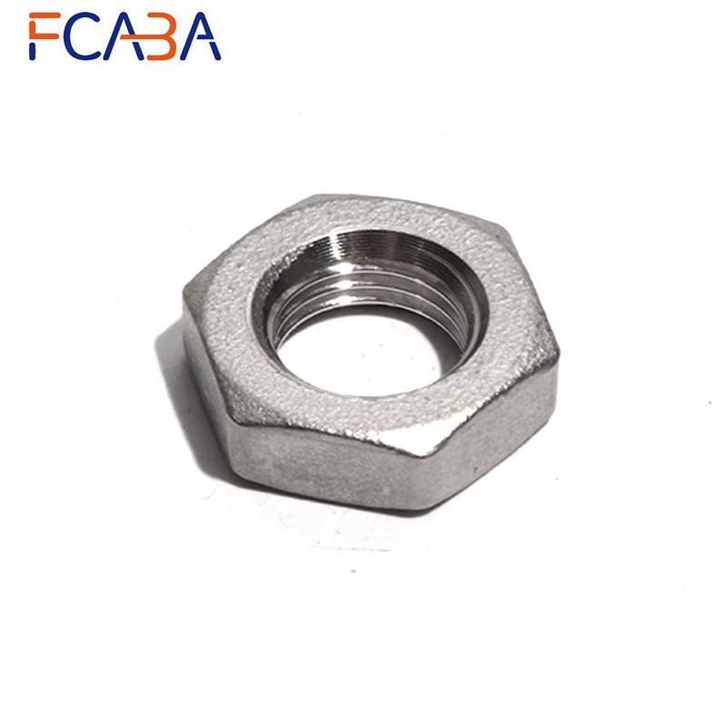 FCABA 8mm Dia 350~600mm DN8/12mm Threaded Single-head Heating Tube 110V/220V/380V 201 Stainless Steel Heating Rod with Nut
