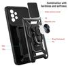 Armor Magnetic Ring Stand Holder Case  For Samsung Galaxy S24 S23 Ultra Plus  A55 A54 A35 5G M14 4G  Slide Lens Protection Cover