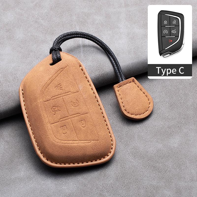 Новый чехол-накладка из овчины для автомобильного ключа-пульта для Cadillac ATS-L XTS XT5 CTS CT6 ATS 28T SRX Escalade 2015 Аксессуары для стайлинга